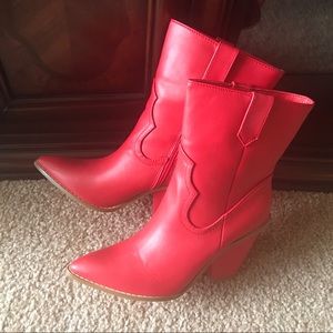 NEW! Red Cowboy Boots!